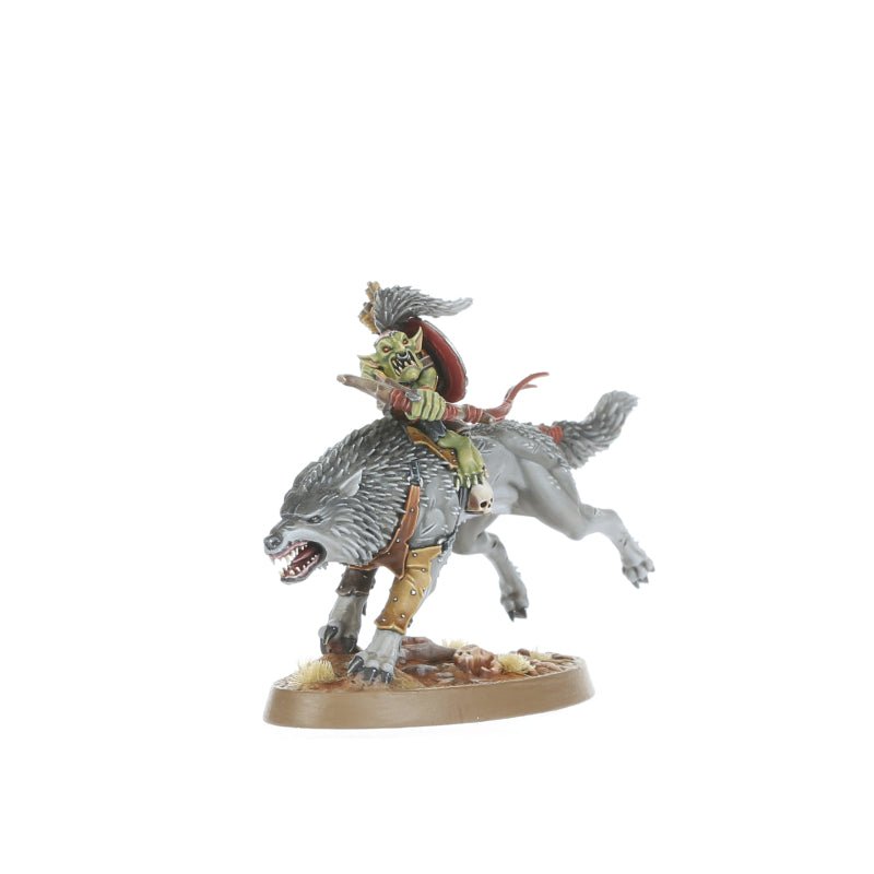 Gloomspite Gitz: Snarlboss & Wolfgit Retinue painted miniature - Loaded Dice