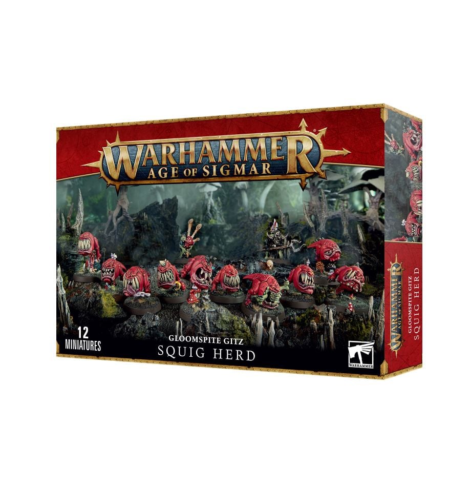 Gloomspite Gitz Squig Herd box, Games Workshop Warhammer Age of Sigmar, 12 miniatures