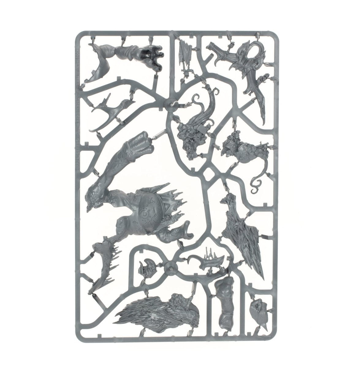 Gloomspite Gitz Trugg the Troggoth King unpainted plastic sprue, frame 1 of 2