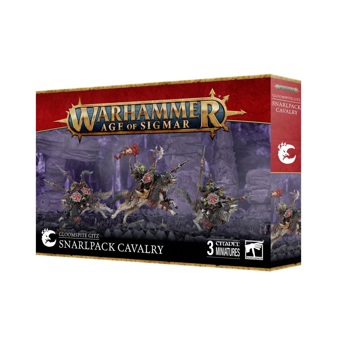 Games Workshop Age of Sigmar Gloomspite Gitz Snarlpack Cavalry box front