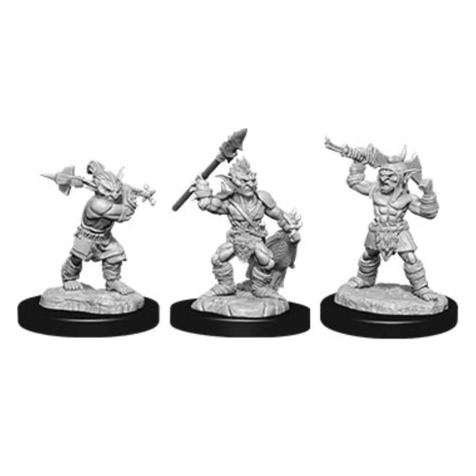Goblins & Goblin Boss: D&D Nolzur's Marvelous unpainted Miniaures (W12) 100D&D - Loaded Dice