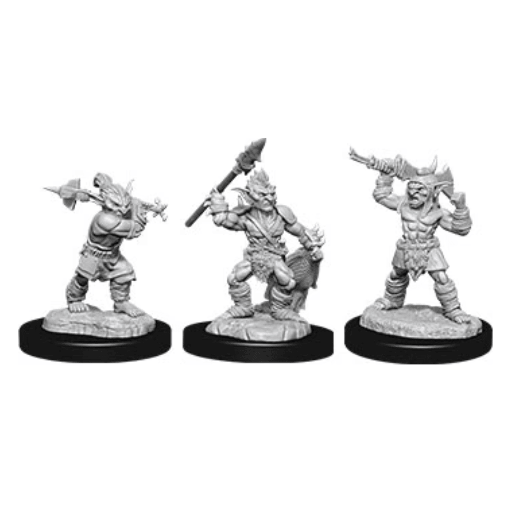 Goblins & Goblin Boss: D&D Nolzur's Marvelous unpainted Miniaures (W12) 100D&D - Loaded Dice