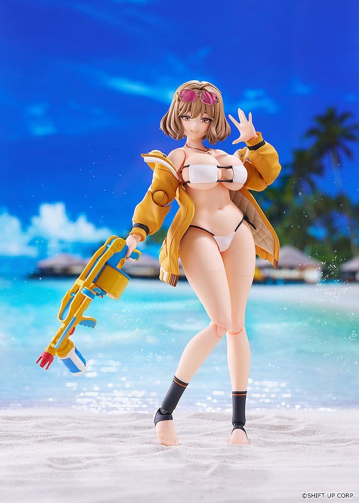 figma Anis Sparkling Summer waving on a tropical beach with her water gun, Max Factory