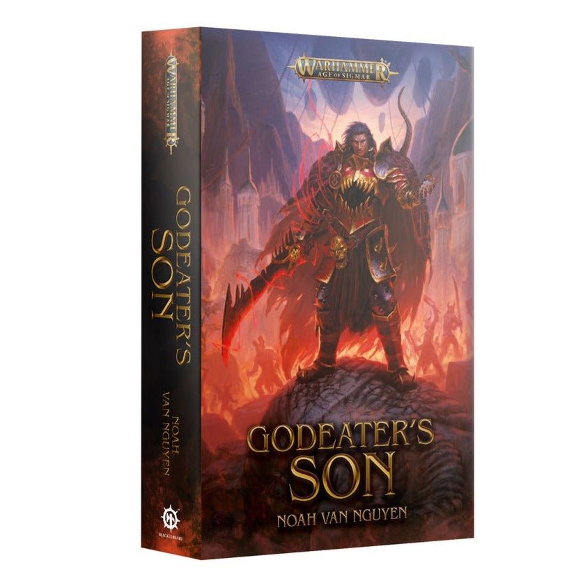 Black Library Godeater's Son paperback by Noah Van Nguyen, Age of Sigmar novel cover