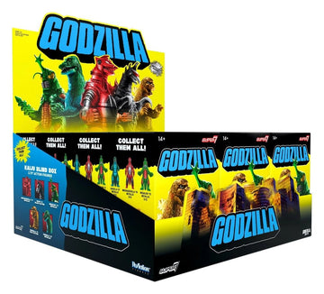 Godzilla Toho (Metallic) Action Figure Blind Box Wave 5 Display (12)