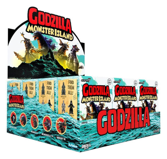 Godzilla Toho (Monster Island) Action Figure Blind Box Wave 7 Display (12)