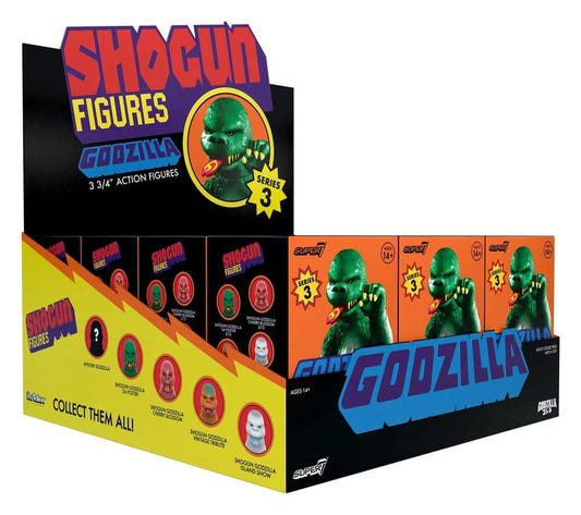 Super7 Godzilla Shogun Figures Wave 3 blind box counter display