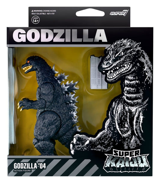 Super7 Godzilla Super Kaiju Godzilla '04 figure in window box, front view