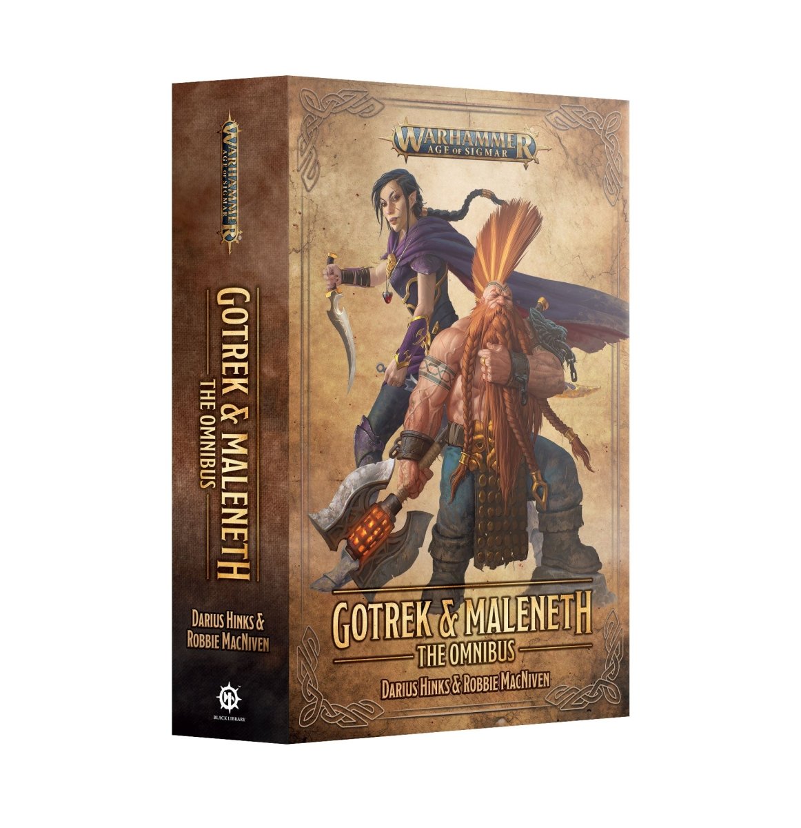 Black Library Gotrek & Maleneth: The Omnibus paperback, front cover