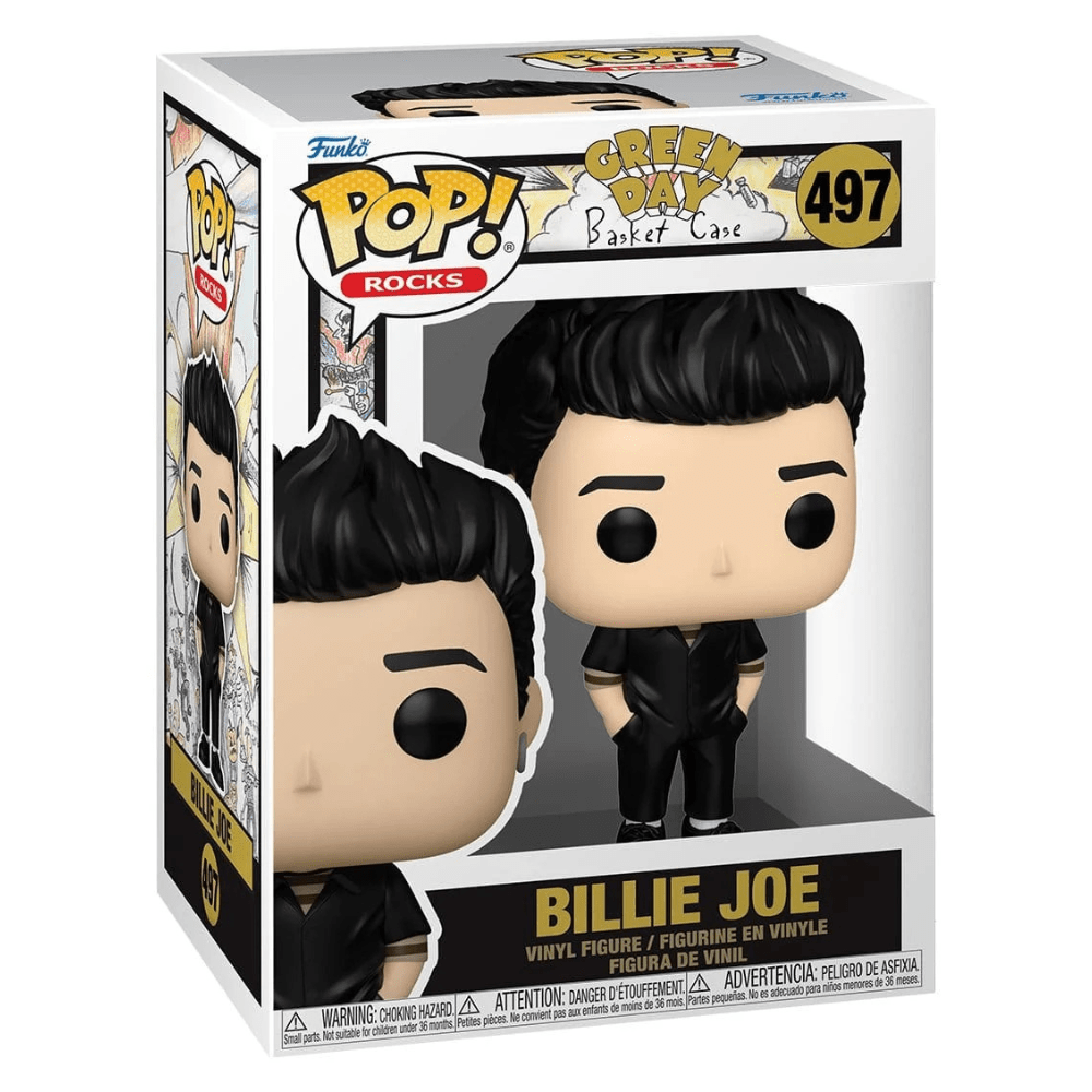 Funko POP! Rocks Green Day Billie Joe Basket Case 497 figure in window box