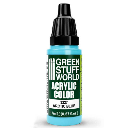 Green Stuff World Maxx Formula acrylic paint Acrylic Color Paint - Arctic Blue 17ml 17ml dropper bottle
