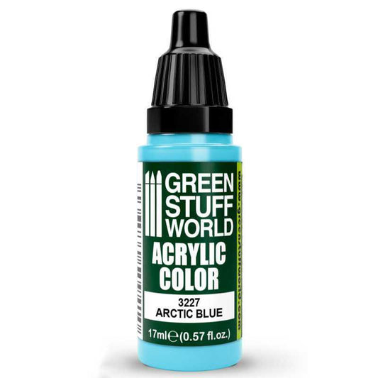 Green Stuff World Maxx Formula acrylic paint Acrylic Color Paint - Arctic Blue 17ml 17ml dropper bottle
