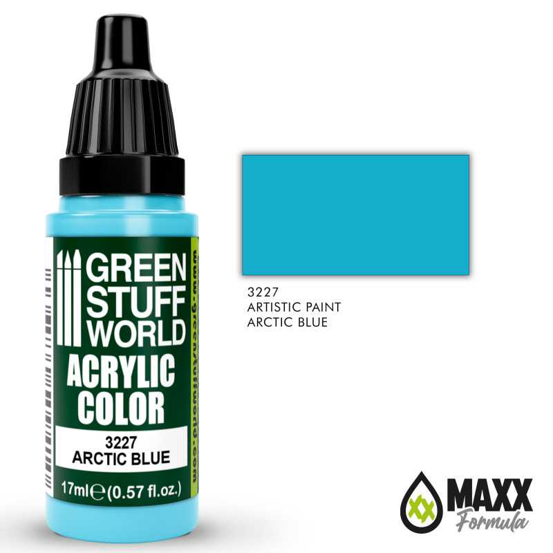 Green Stuff World Acrylic Color Paint - ARCTIC BLUE 17ml - Loaded Dice