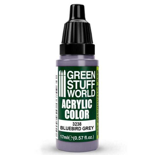 Green Stuff World Maxx Formula acrylic paint Acrylic Color Paint - Bluebird Grey 17ml 17ml dropper bottle