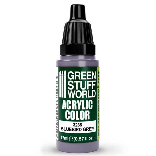 Green Stuff World Maxx Formula acrylic paint Acrylic Color Paint - Bluebird Grey 17ml 17ml dropper bottle