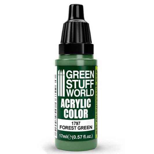 Green Stuff World Maxx Formula acrylic paint Acrylic Color Paint - Forest Green 17ml 17ml dropper bottle