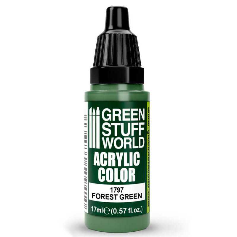Green Stuff World Maxx Formula acrylic paint Acrylic Color Paint - Forest Green 17ml 17ml dropper bottle