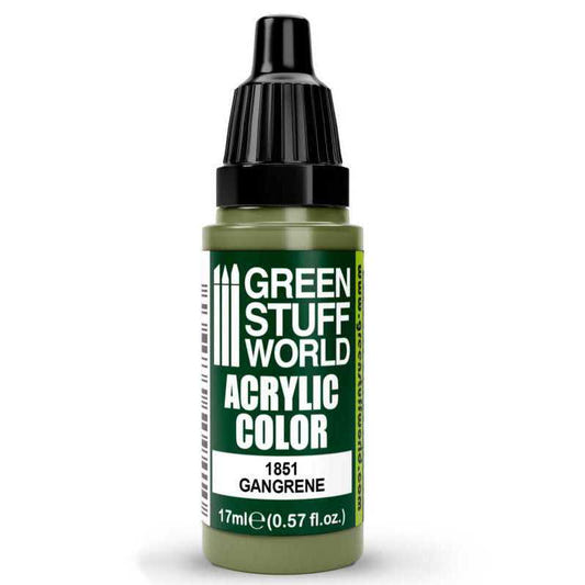 Green Stuff World Maxx Formula acrylic paint Acrylic Color Paint - Gangrene 17ml 17ml dropper bottle