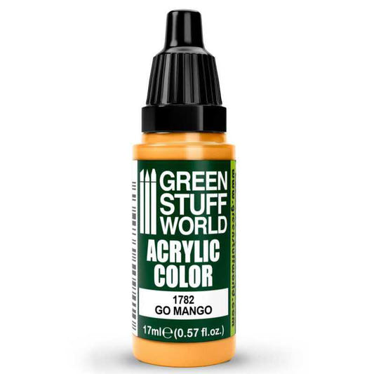 Green Stuff World Maxx Formula acrylic paint Acrylic Color Paint - Go Mango 17ml 17ml dropper bottle