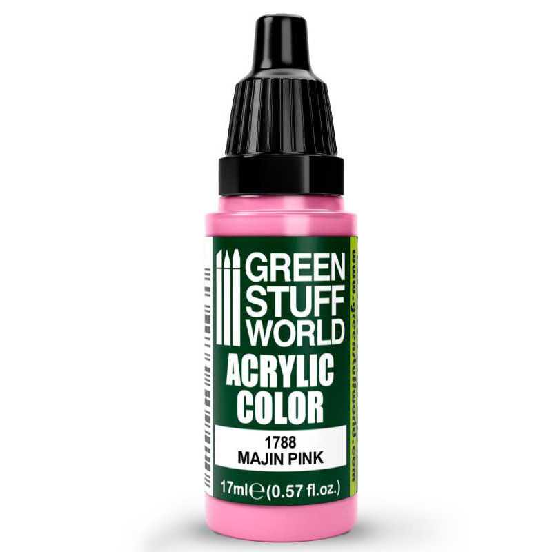 Green Stuff World Maxx Formula acrylic paint Acrylic Color Paint - Majin Pink 17ml 17ml dropper bottle