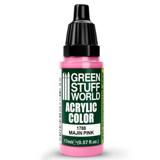 Green Stuff World Maxx Formula acrylic paint Acrylic Color Paint - Majin Pink 17ml 17ml dropper bottle