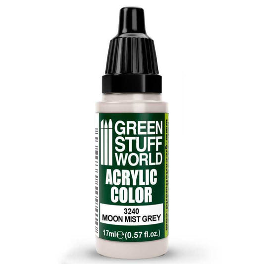 Green Stuff World Maxx Formula acrylic paint Acrylic Color Paint - Moon Mist Grey 17ml 17ml dropper bottle