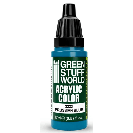 Green Stuff World Maxx Formula acrylic paint Acrylic Color Paint - Prussian Blue 17ml 17ml dropper bottle