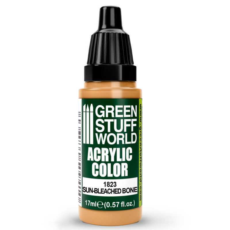 Green Stuff World Maxx Formula acrylic paint Acrylic Color Paint - Sun-bleached Bone 17ml 17ml dropper bottle