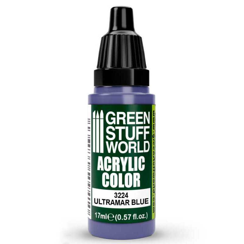 Green Stuff World Maxx Formula acrylic paint Acrylic Color Paint - Ultramar Blue 17ml 17ml dropper bottle