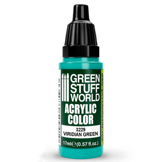 Green Stuff World Maxx Formula acrylic paint Acrylic Color Paint - Viridian Green 17ml 17ml dropper bottle