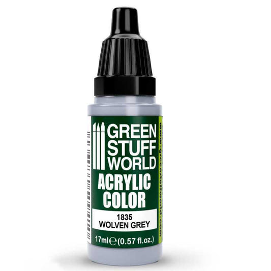 Green Stuff World Maxx Formula acrylic paint Acrylic Color Paint - Wolven Grey 17ml 17ml dropper bottle