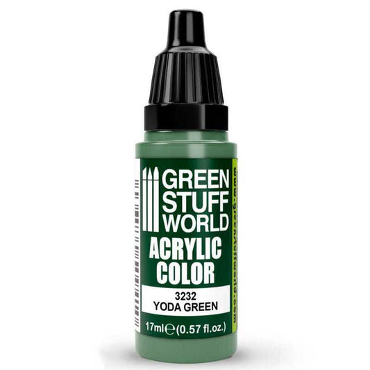 Green Stuff World Maxx Formula acrylic paint Acrylic Color Paint - Yoda Green 17ml 17ml dropper bottle
