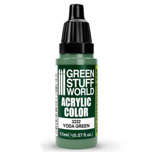 Green Stuff World Maxx Formula acrylic paint Acrylic Color Paint - Yoda Green 17ml 17ml dropper bottle