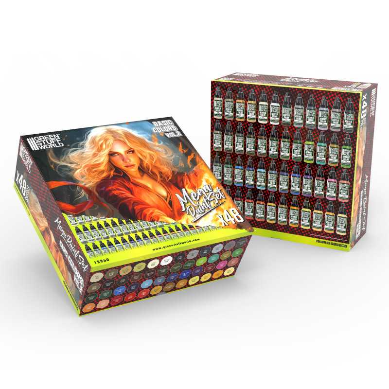 Green Stuff World paint set Basic Colors Mega Paint Set - Vol. 2.0