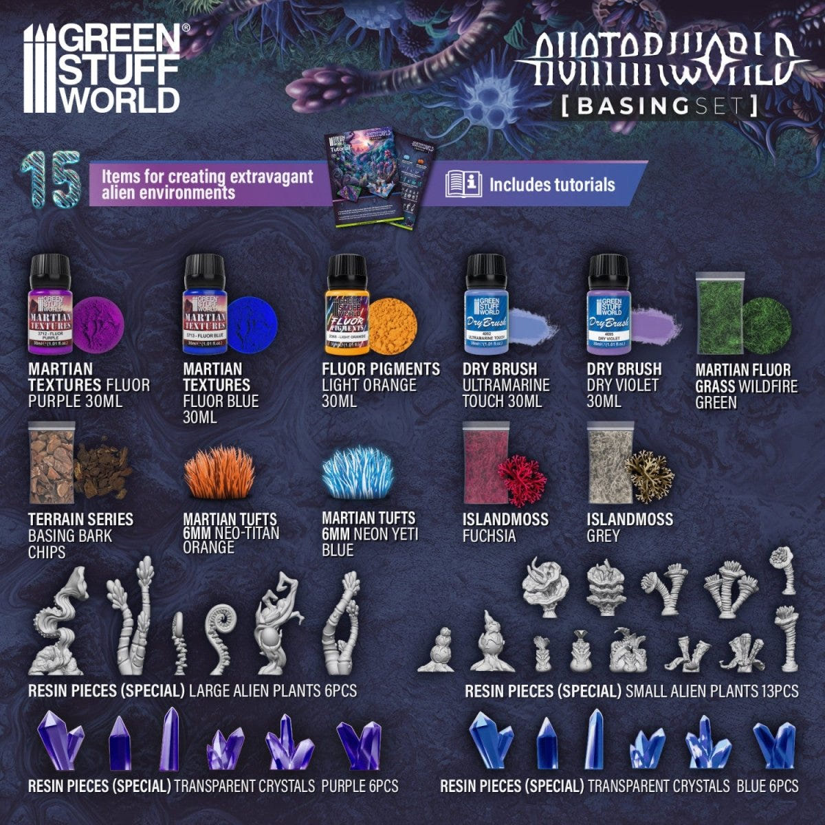 Green Stuff World Basing Set - Avatar World - Loaded Dice