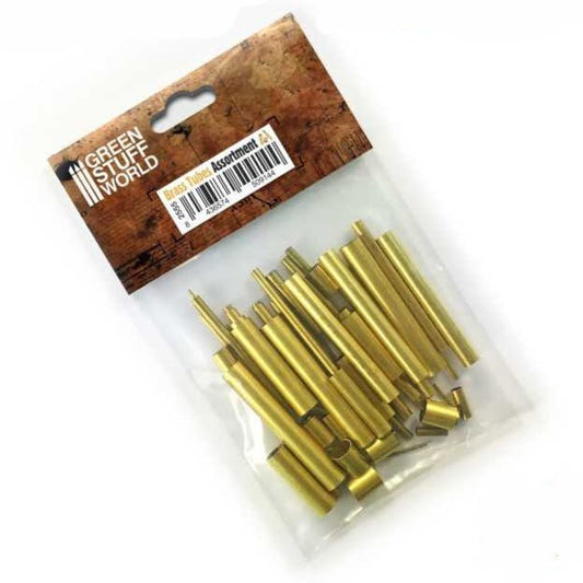 Green Stuff World Brass Tubes Assortment - Loaded Dice