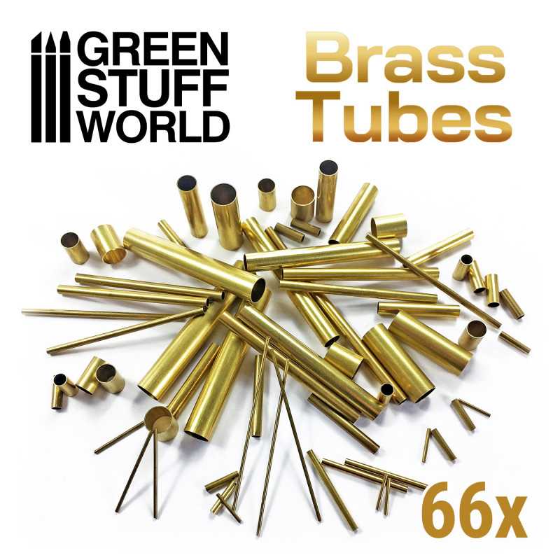 Green Stuff World Brass Tubes Assortment - Loaded Dice