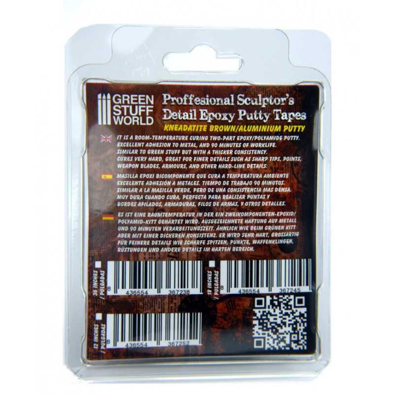 Green Stuff World Brown Stuff Kneadatite putty tape in retail blister pack