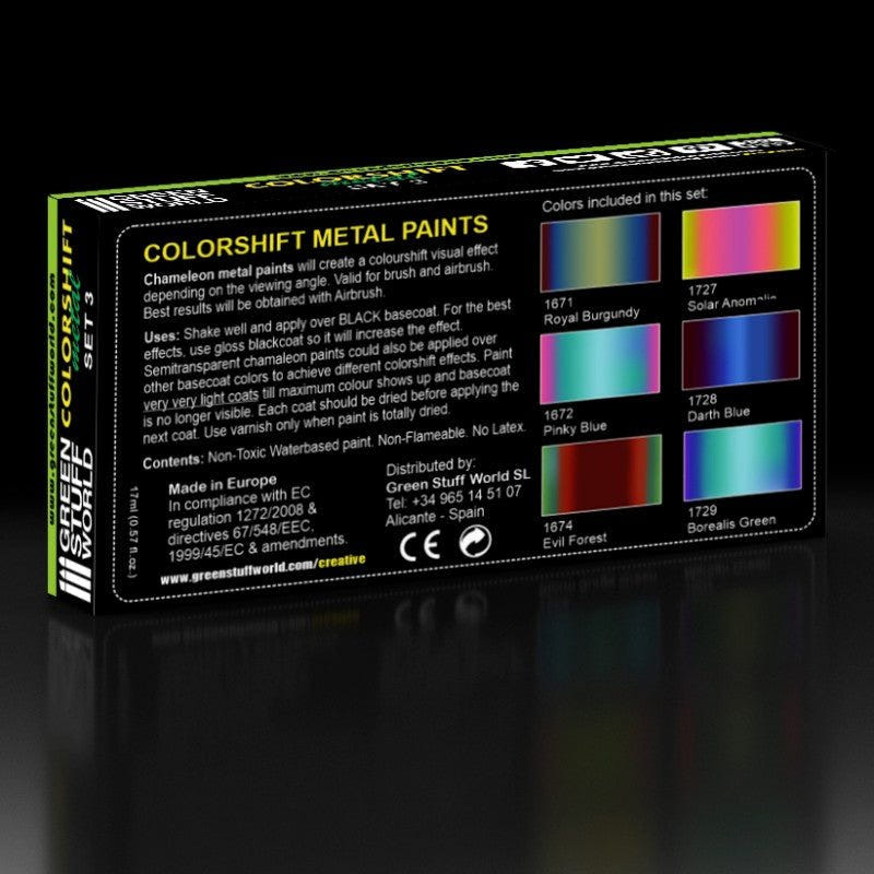 Green Stuff World Chameleon Acrylic Paint Set 3 - Loaded Dice