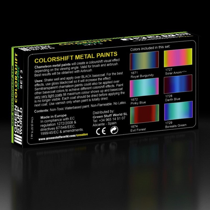 Green Stuff World Chameleon Acrylic Paint Set 3 - Loaded Dice
