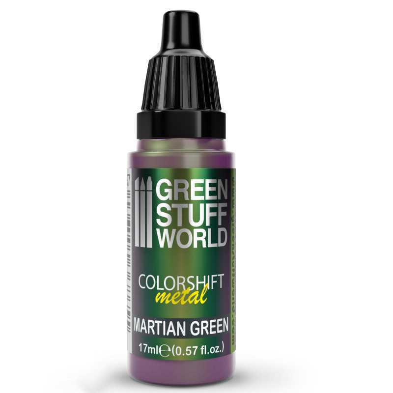 Green Stuff World Colorshift Martian Green chameleon paint, 17ml dropper bottle