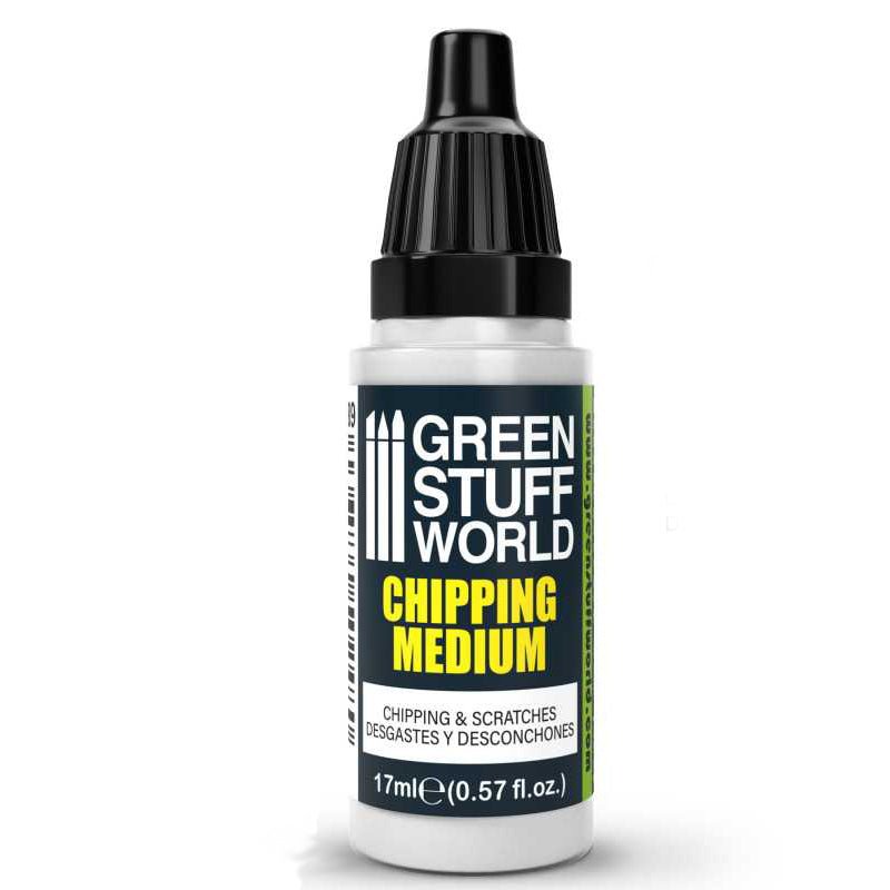 Green Stuff World Chipping Medium 17ml dropper bottle for chipped paint and scratch weathering