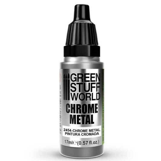 Green Stuff World Chrome mirror metallic paint Chrome Metal Paint 17ml