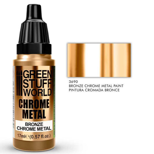 Green Stuff World Chrome mirror metallic paint Chrome Paint - Bronze 17ml