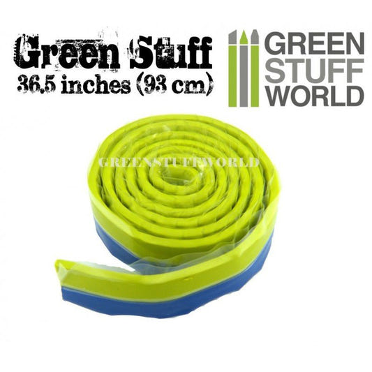 Green Stuff World 36.5 inch (93cm) roll of two-part yellow and blue green stuff epoxy putty