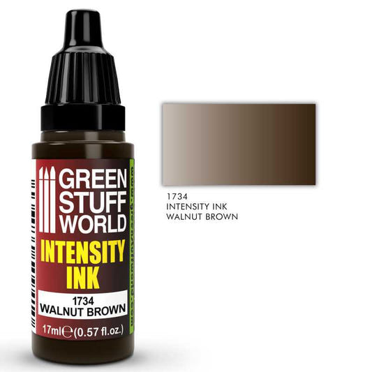Green Stuff World Intensity Ink Intensity Ink Walnut Brown 17ml bottle