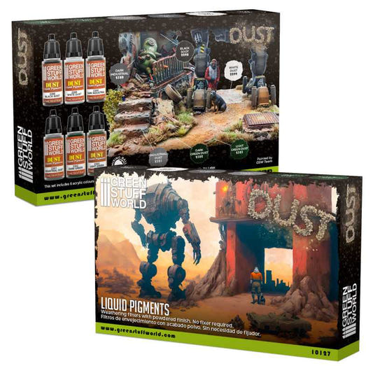 Green Stuff World paint set Liquid Pigments Set - Dust