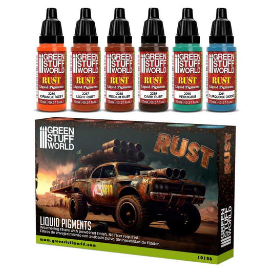 Green Stuff World paint set Liquid Pigments Set - Rust