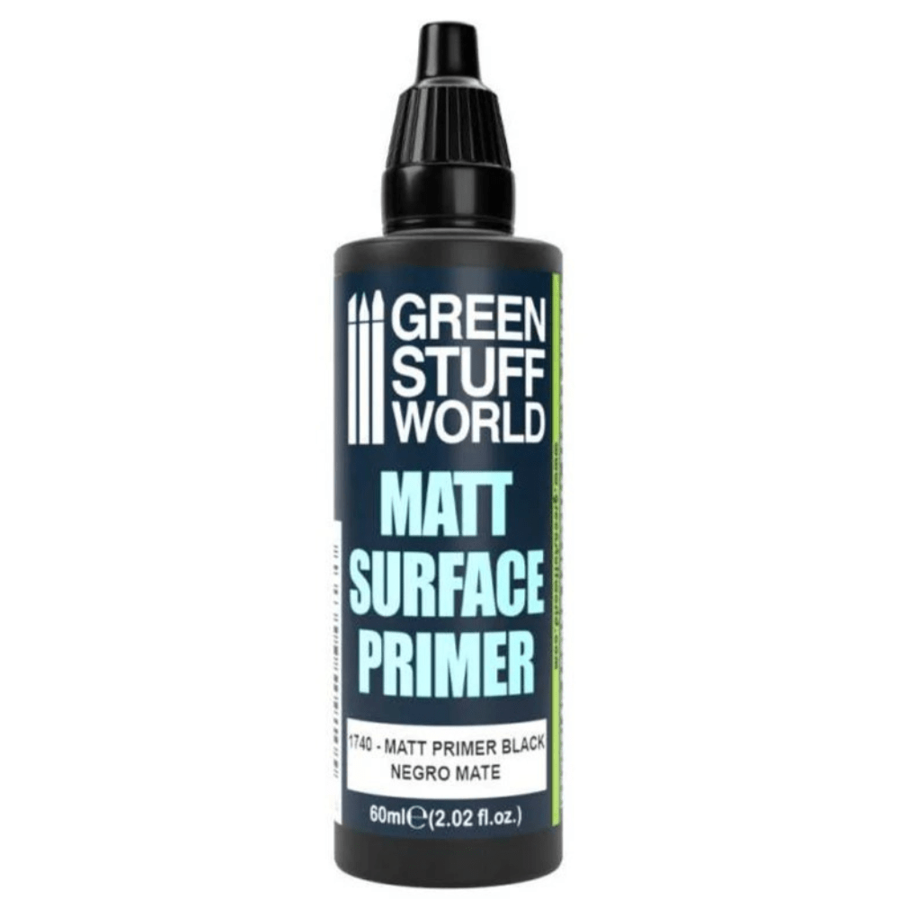 Green Stuff World Matt Surface Primer Black 60ml dropper bottle