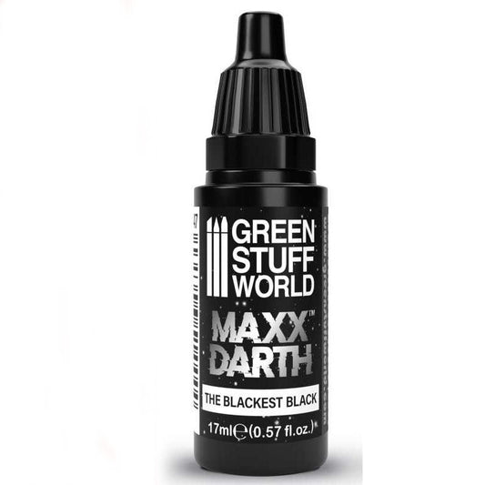 Green Stuff World Maxx Darth ultra-matt black paint Maxx Darth Black Paint 17ml